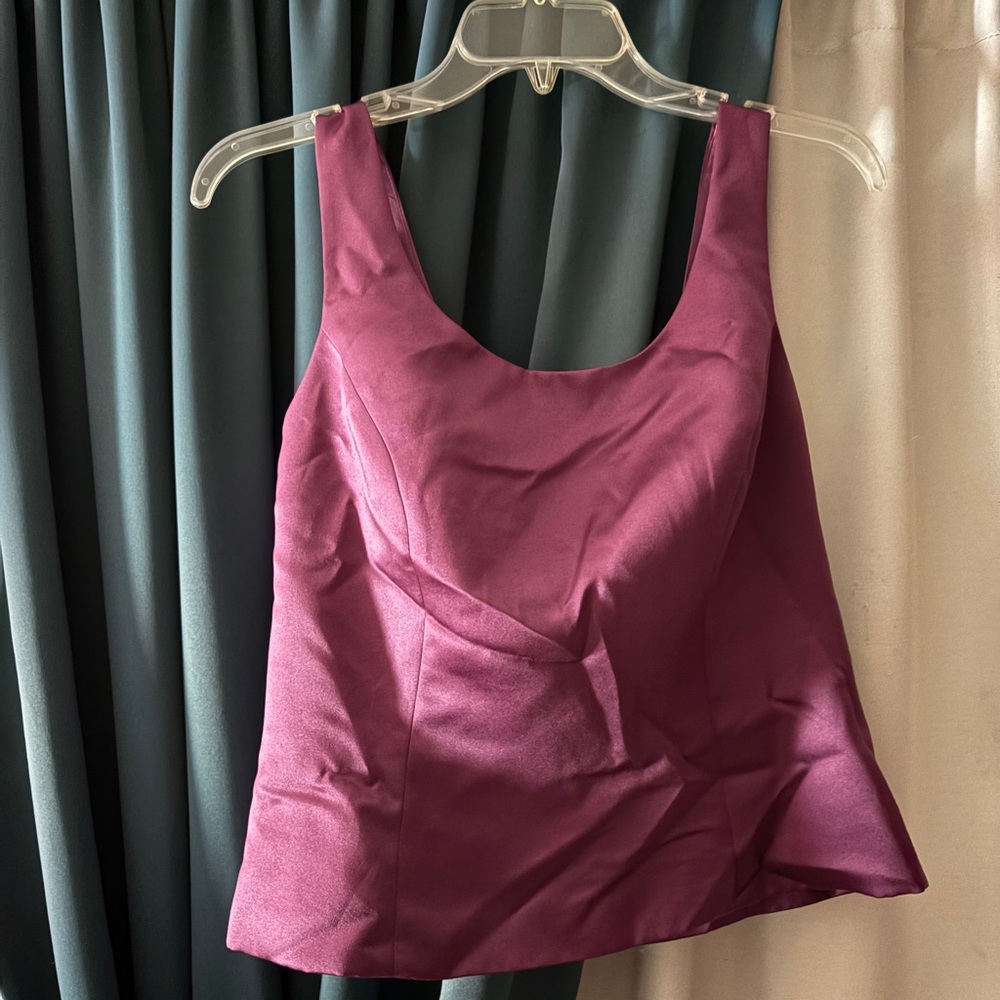 Nicole Miller Rich Purple Camisole Top